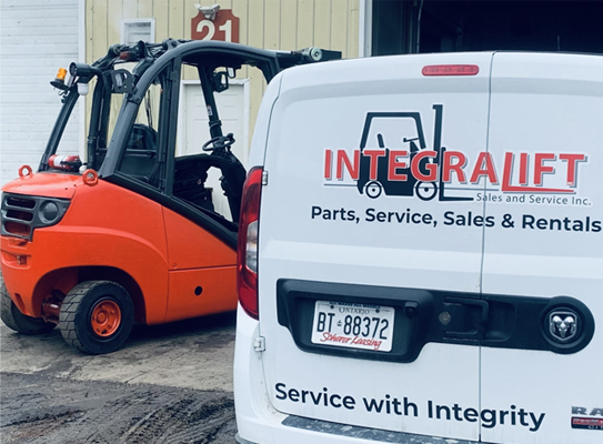 Integralift Sales And Services Inc. service van