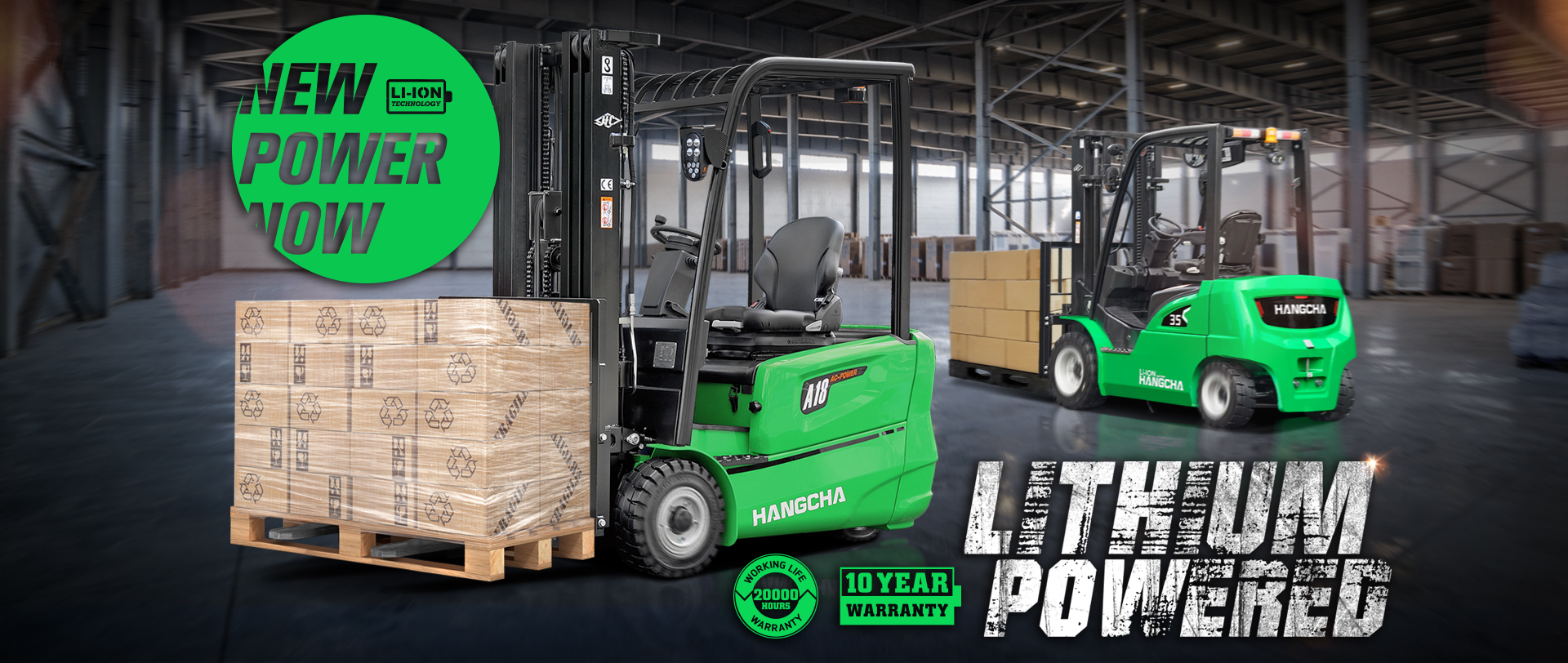 Hangcha lithium-ion equipment flyer